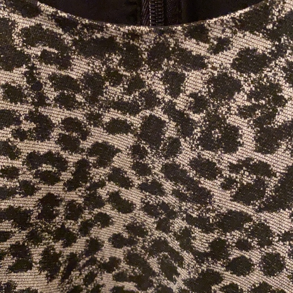 NWOT Banana Republic size 2 leopard jacquard dress - Picture 4 of 4